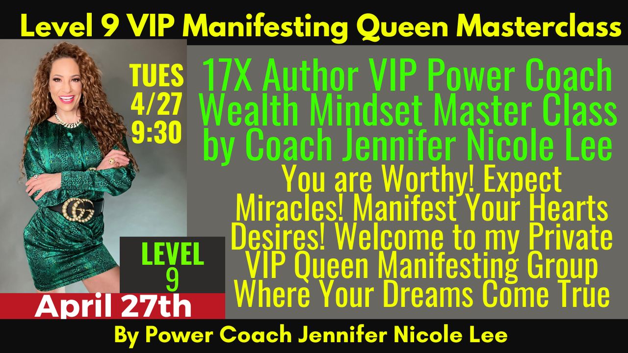 LEVEL 9 MANIFESTING MASTER CLASS APRIL 27TH 2023 YOUTUBE THUMBNAIL (1)